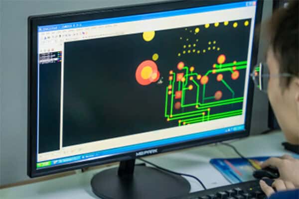 through hole circuit board