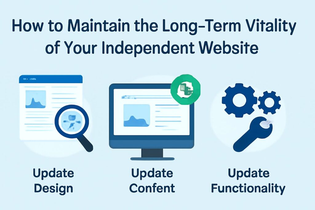 Independent website design and customization7